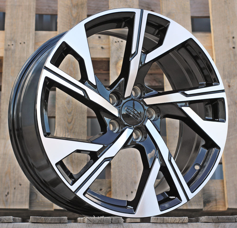 8x18 5x108 ET48 63,4 H3552F Noir poli
