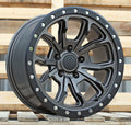 8,5x17 5x127 ETM12 71,6 H5073 Gris mat bord noir