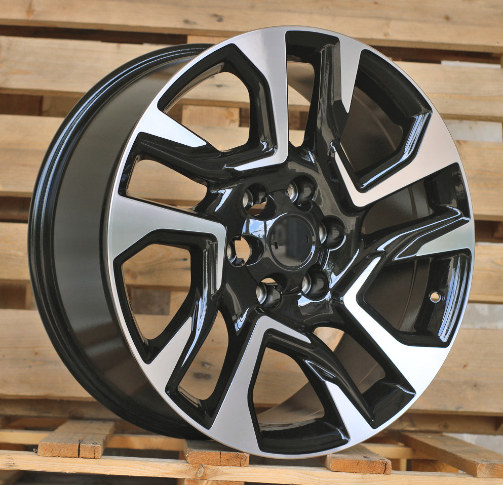 7,5x18 6x139,7 ET25 106,1 H957F Noir poli