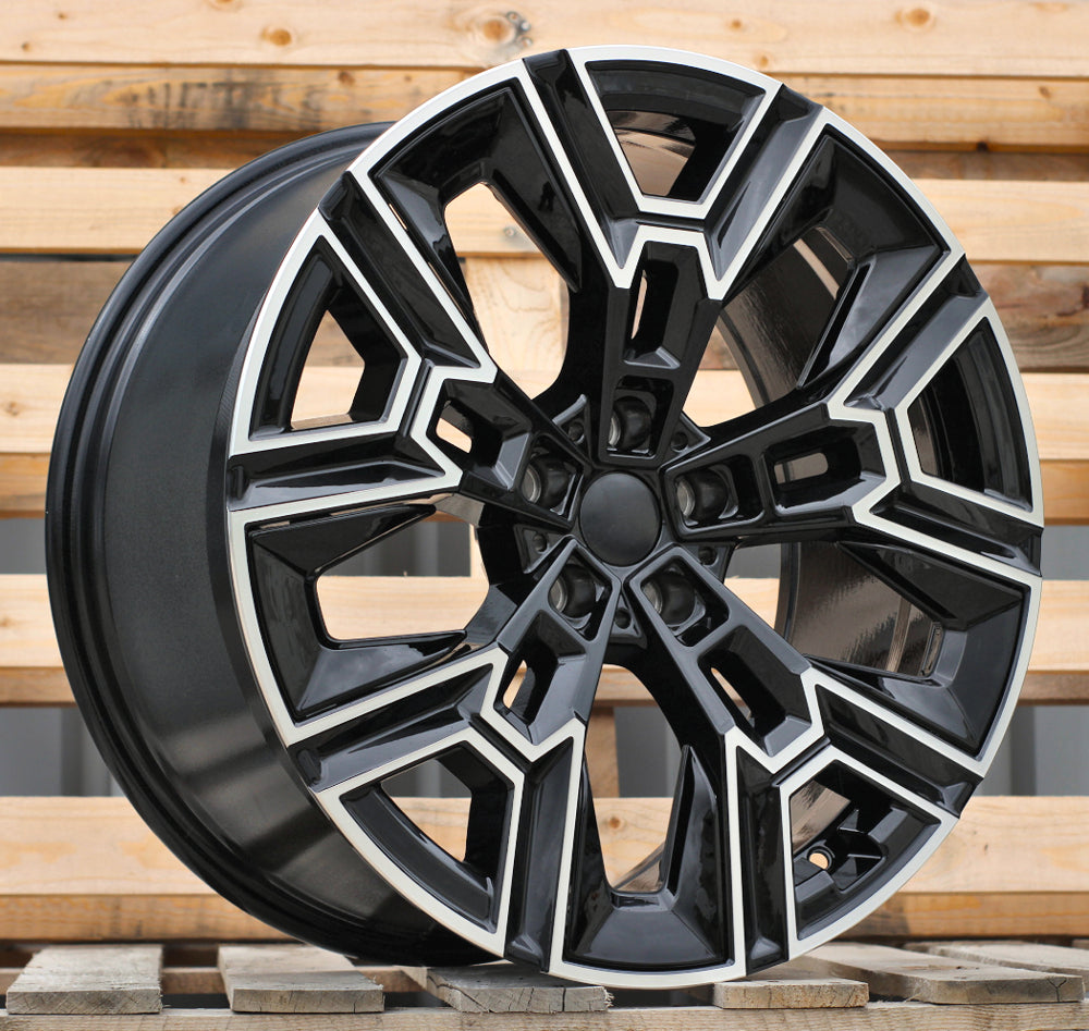 BMW 10x20 5x112 ET46 66,6 HF5220 Noir poli insert noir