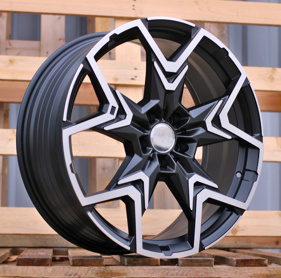 BMW 8x20 5x112 ET46 66,6 HF5223 Noir poli semi-mat
