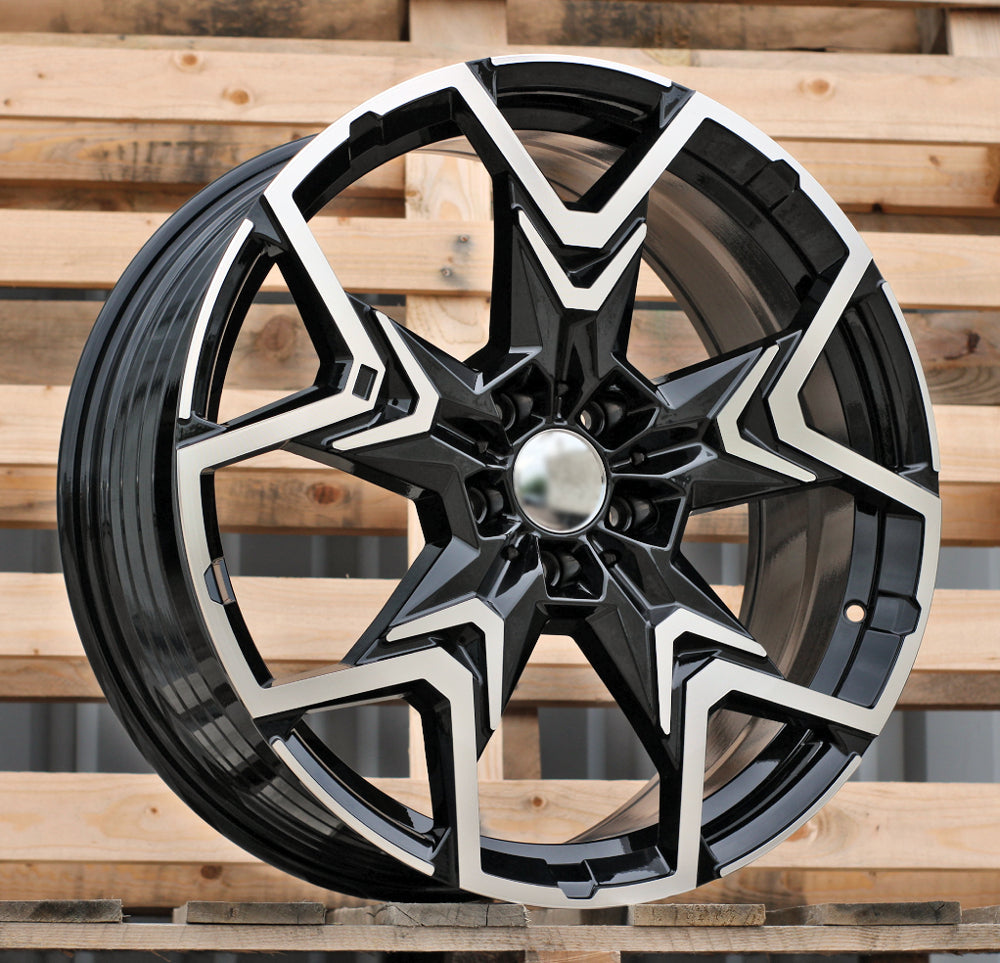 BMW 8x20 5x112 ET46 66,6 HF5223 Noir partiellement poli