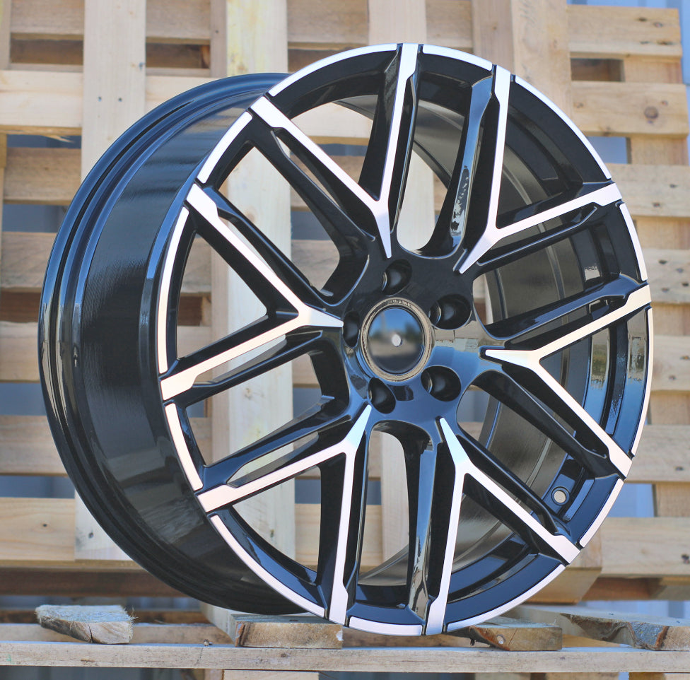 AUDI 9,5x21 5x112 ET30 66,6 HF736 Noir poli