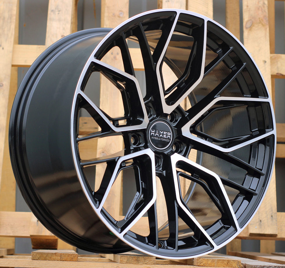9,5x19 5x112 ET20 66,6 HX015F Noir poli