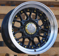 8x17 5x112/5x120 ET30 74,1 HX025 Noir bord poli
