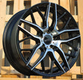 8x18 5x112 ET45 66,6 HX038 Noir poli