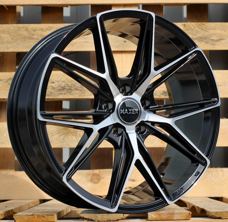 8x18 5x110 ET28 65,1 HX043 Noir poli