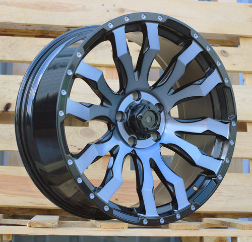 8,5x18 6x139,7 ET25 106,1 I0215B Noir double face teintée
