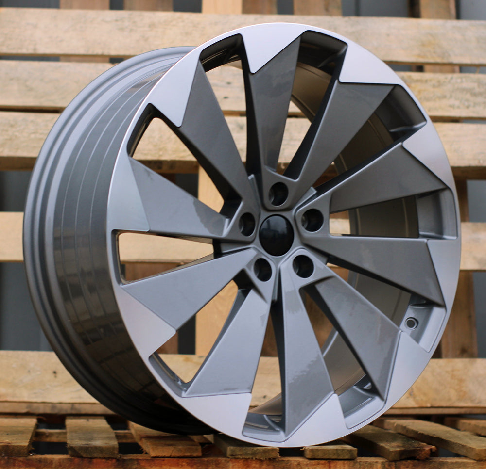 SKODA 9x21 5x112 ET42 57,1 I1141 Gris poli