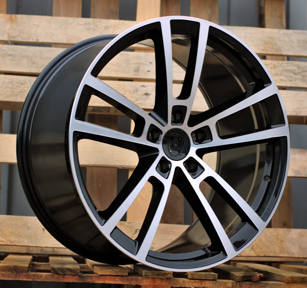 PORSCHE 10x22 5x130 ET48 71,6 I3081F Noir poli