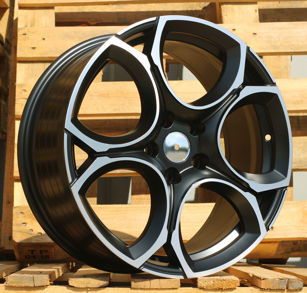 VW 8x18 5x112 ET45 57,1 I5162 Noir poli semi-mat