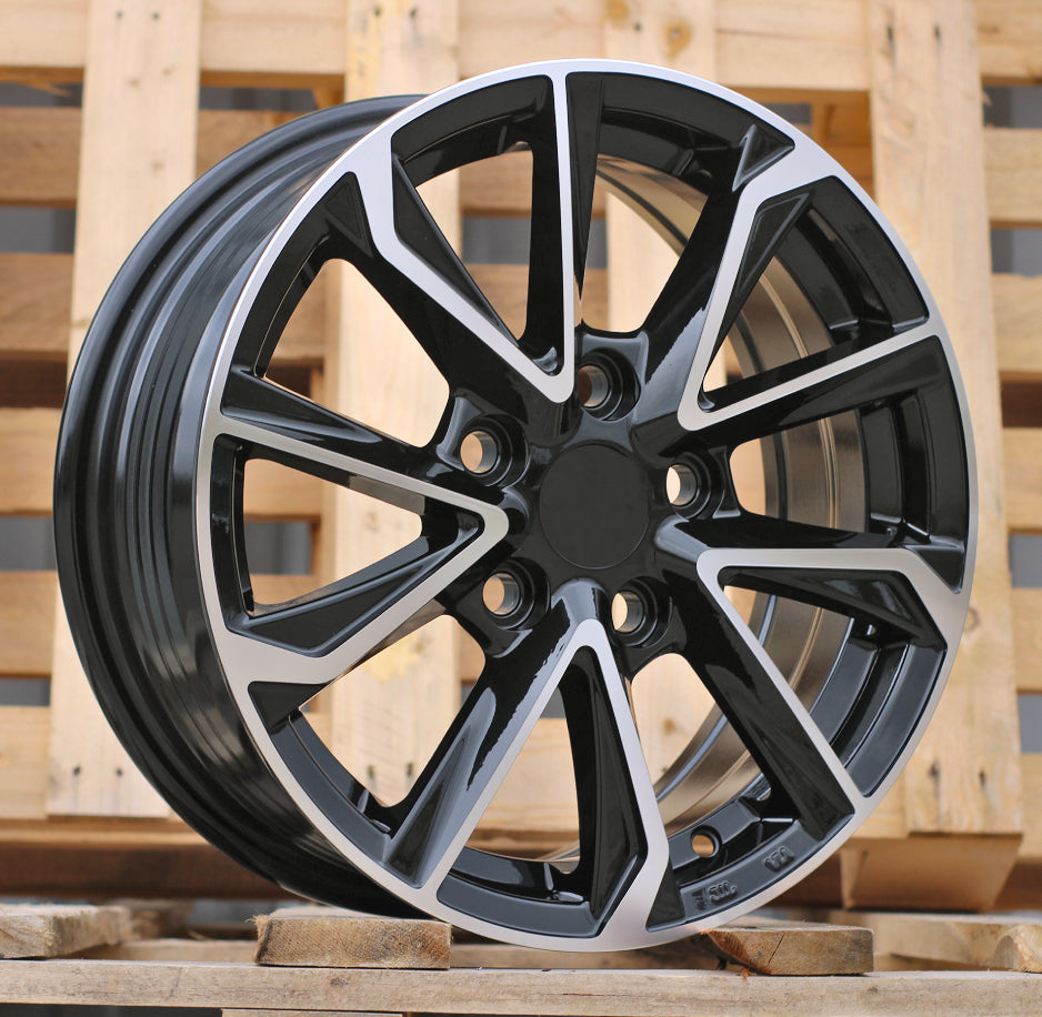 TOYOTA 6x15 5x114,3 ET40 54,1 I5340 Noir poli