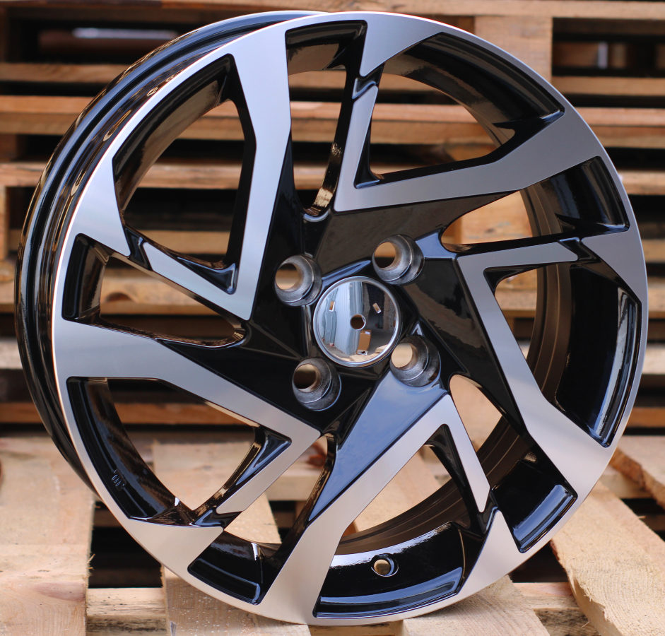 TOYOTA 6x15 4x100 ET40 54,1 I5417 Noir poli
