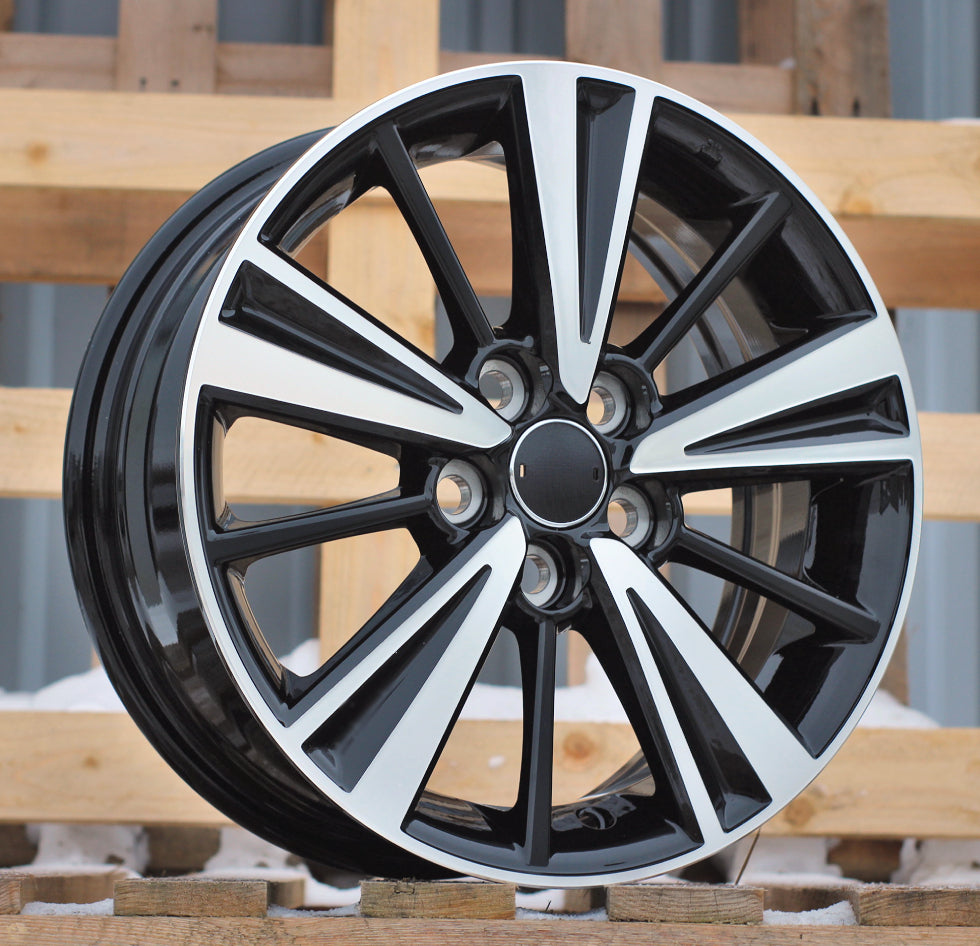 TOYOTA 6x15 5x100 ET40 54,1 I5449 Noir poli