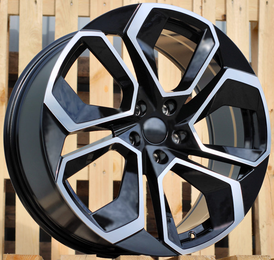 SKODA 8x18 5x112 ET42 57,1 I5561 Noir poli