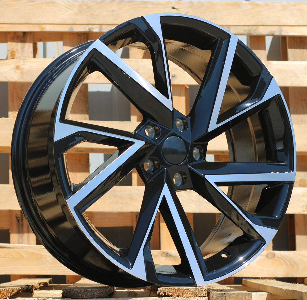 SKODA 8x19 5x112 ET41 57,1 I5568 Noir poli