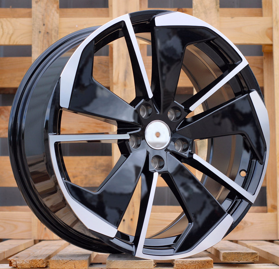 SKODA 8x18 5x112 ET45 57,1 I5579 Noir poli