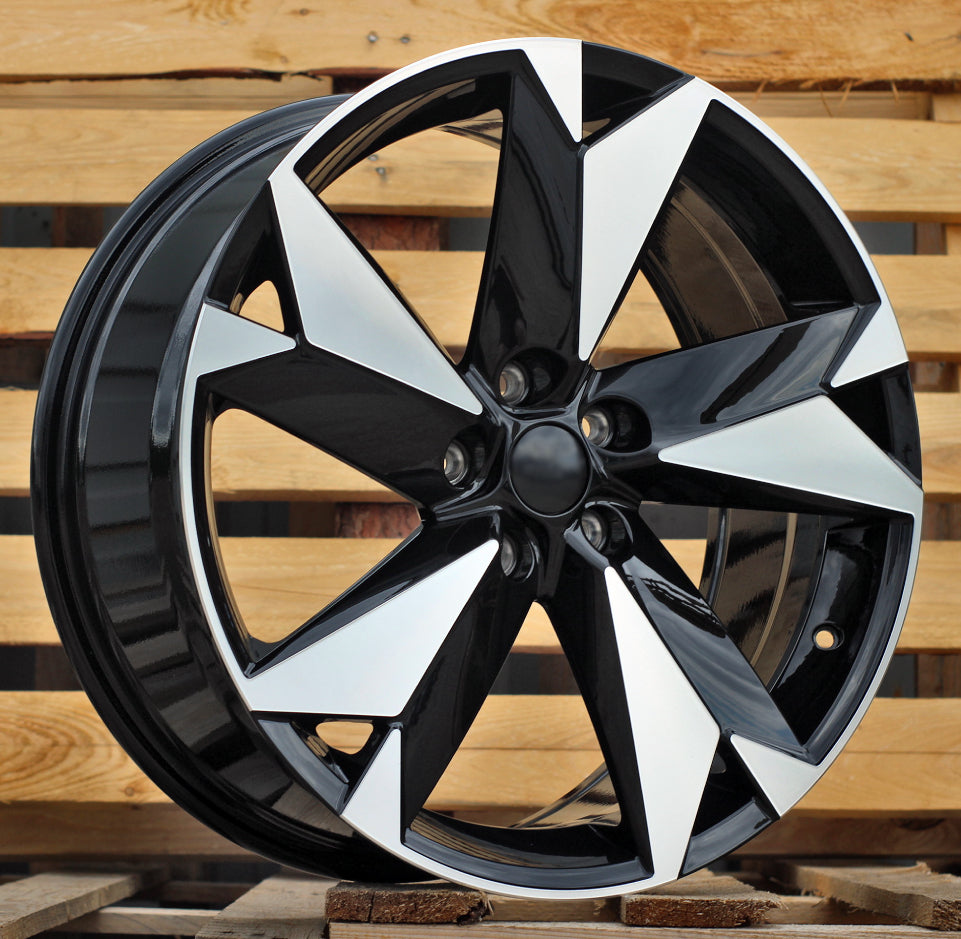 SKODA 8x20 5x112 ET41 57,1 I5625 Noir poli