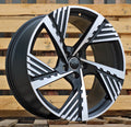 AUDI 8x19 5x112 ET34 66,6 I5639 Noir poli semi-mat