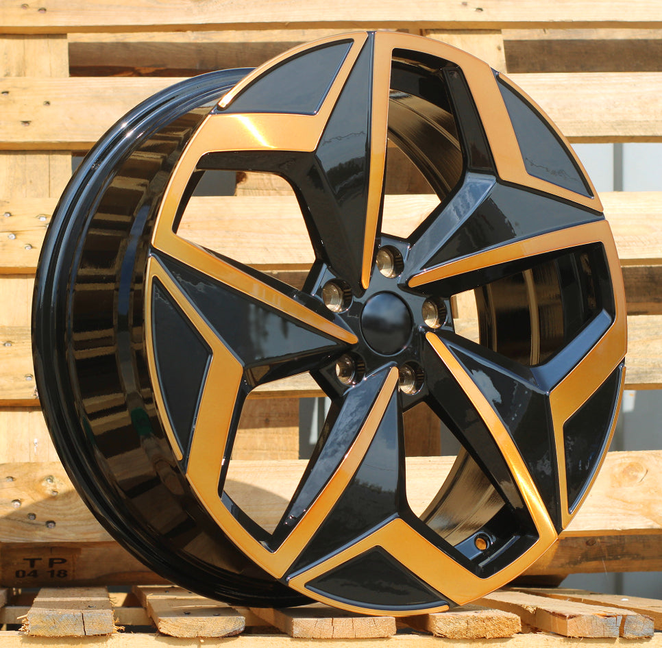 VW 7,5x19 5x112 ET50 57,1 I5649 Noir poli cuivre