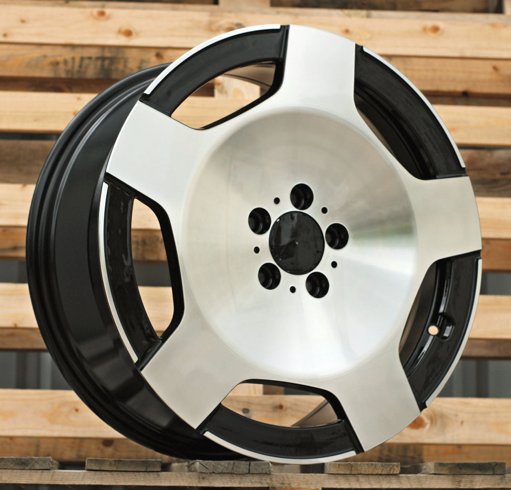 MERCEDES 7,5x17 5x112 ET48 66,6 IN3518F Noir poli