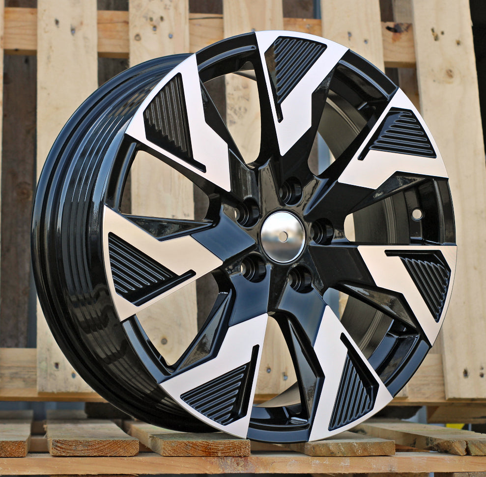 MERCEDES 7x17 5x112 ET45 66,6 IN3521F Noir poli