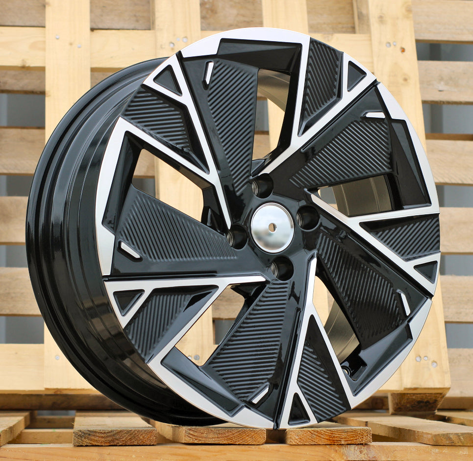 RENAULT 6,5x16 4x100 ET37 60,1 IN3625F Noir poli
