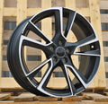 SKODA 7x17 5x100 ET46 57,1 IN3627F Noir poli semi-mat