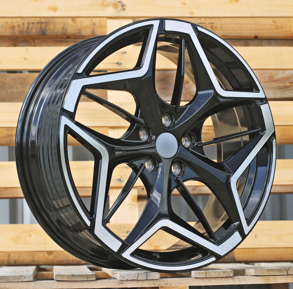 FORD 7,5x19 5x108 ET50 63,4 IN3635F Noir poli