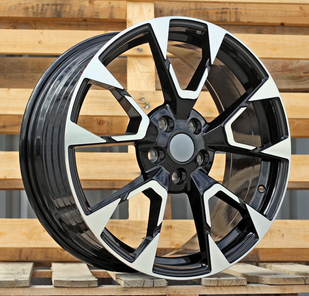 FORD 7,5x18 5x108 ET50 63,4 IN3639F Noir poli