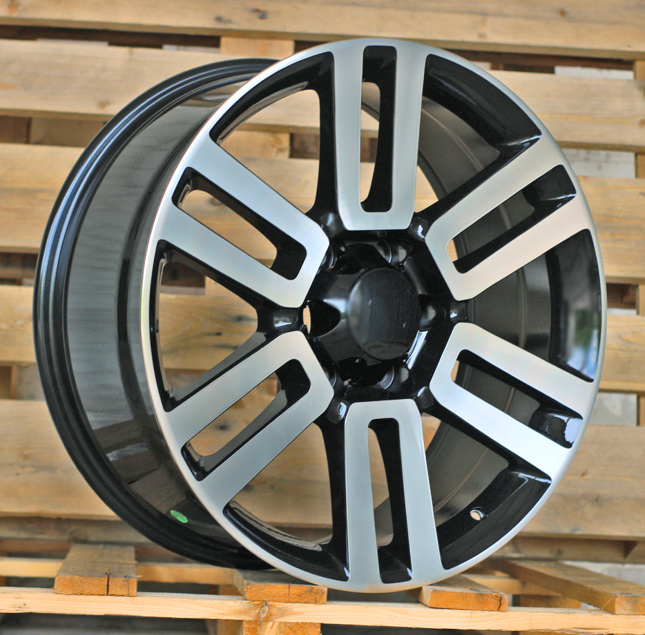 TOYOTA 8,5x20 6x139,7 ET30 106,1 JT028 Noir poli