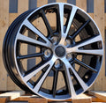 TOYOTA 6x15 5x100 ET39 54,1 L1051 Noir poli