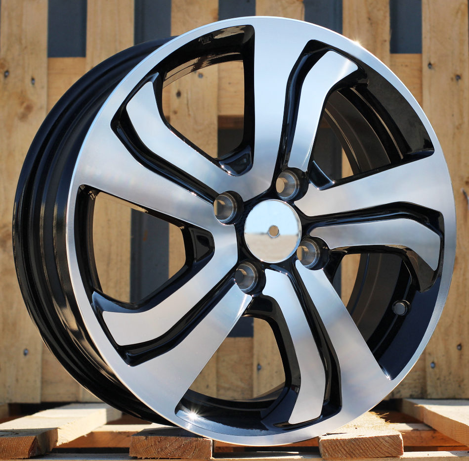 HONDA 6x15 4x100 ET53 56,1 L1236 Noir poli