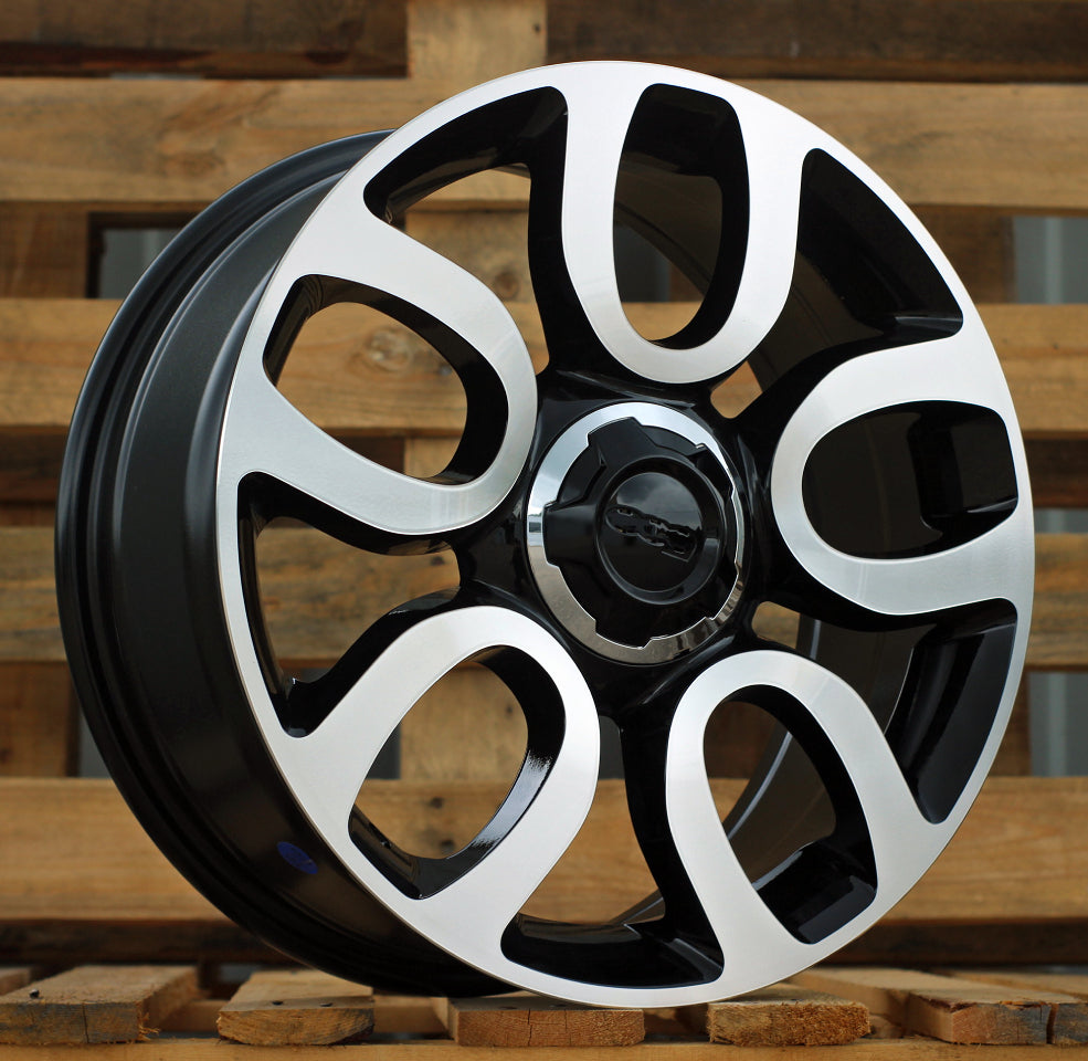 FIAT 7x17 5x98 ET41 58,1 L1291 Noir poli