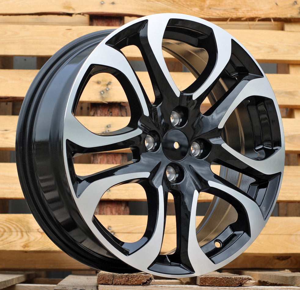 6,5x17 4x100 ET45 60,1 L1650 Noir poli