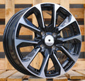 6x16 4x100 ET42 60,1 L1666 Noir poli