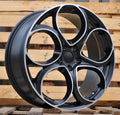 ALFA ROMEO 8x20 5x110 ET37 65,1 L2387 Noir poli semi-mat