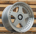 8x17 5x112/5x120 ET25 74,1 L2585 Argent bord poli