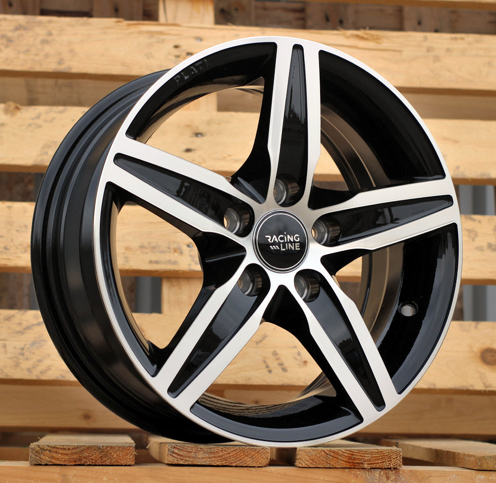 6x14 5x100 ET35 57,1 L299 Noir poli