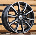 6,5x15 5x114,3 ET40 67,1 LU263 Noir poli semi-mat