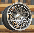 8x15 4x100 ET25 73,1 LU519 Noir poli
