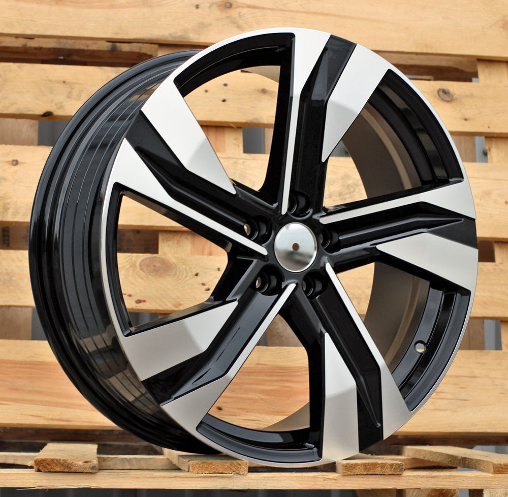 VOLVO 8x20 5x108 ET50,5 63,4 SF502 Noir poli