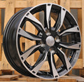 6x15 4x100 ET45 60,1 SW301 Noir poli