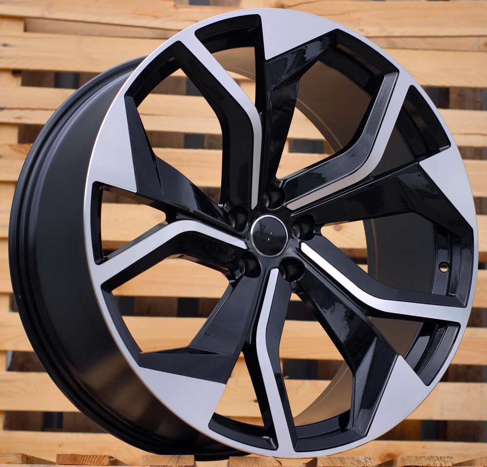 AUDI 10x22 5x112 ET20 66,6 TX484 Noir poli