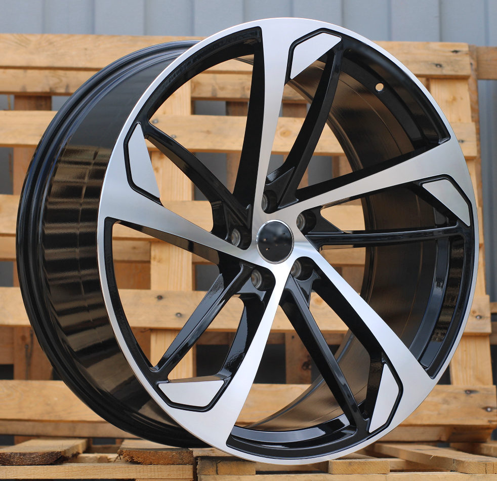 AUDI 7,5x17 5x112 ET40 66,6 XE139 Noir poli