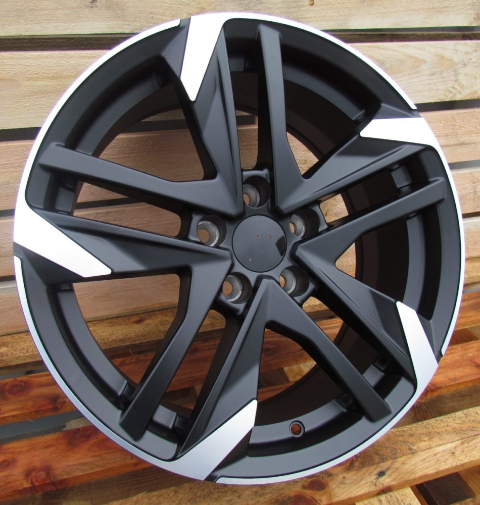 PEUGEOT 6,5x15 4x108 ET25 65,1 XE170 Noir poli semi-mat