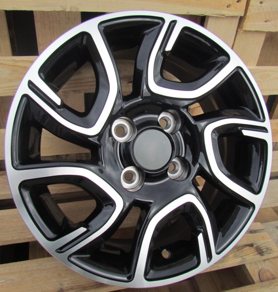 KIA 6x14 4x100 ET35 54,1 XE186 Noir poli