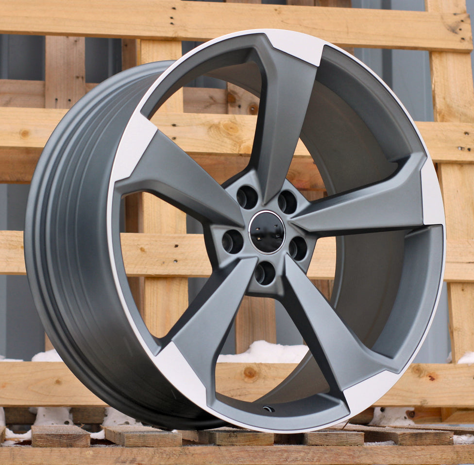 AUDI 7,5x17 5x112 ET40 66,6 XE351 Gris poli semi-mat