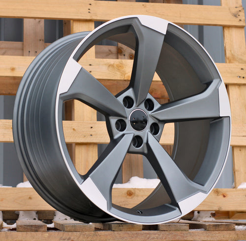 AUDI 9x20 5x112 ET34 66,6 XE351 Gris poli semi-mat