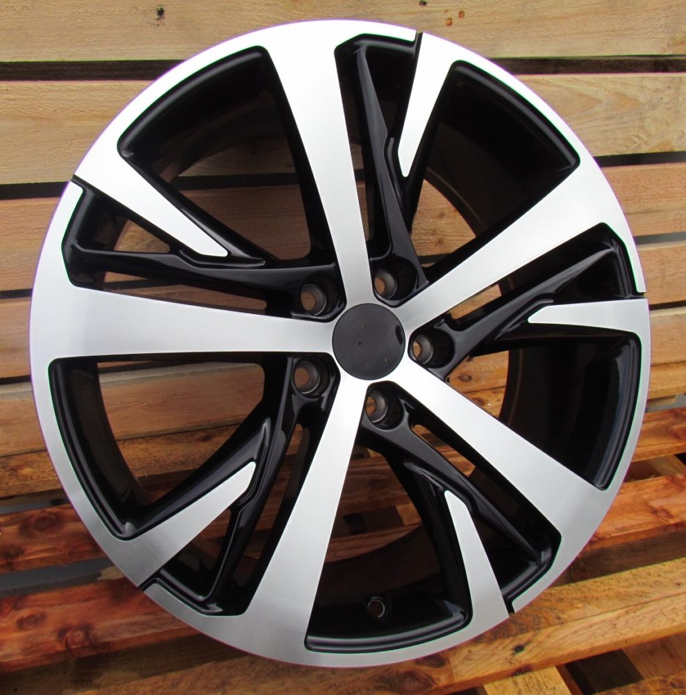PEUGEOT 7,5x18 5x108 ET42 65,1 XE390 Noir poli
